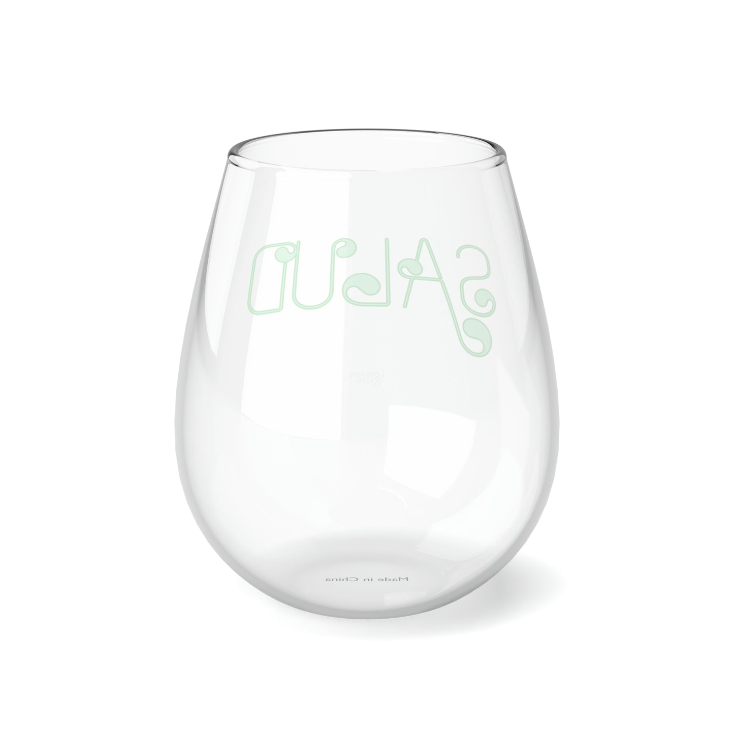 SALUD Stemless Wine Glass