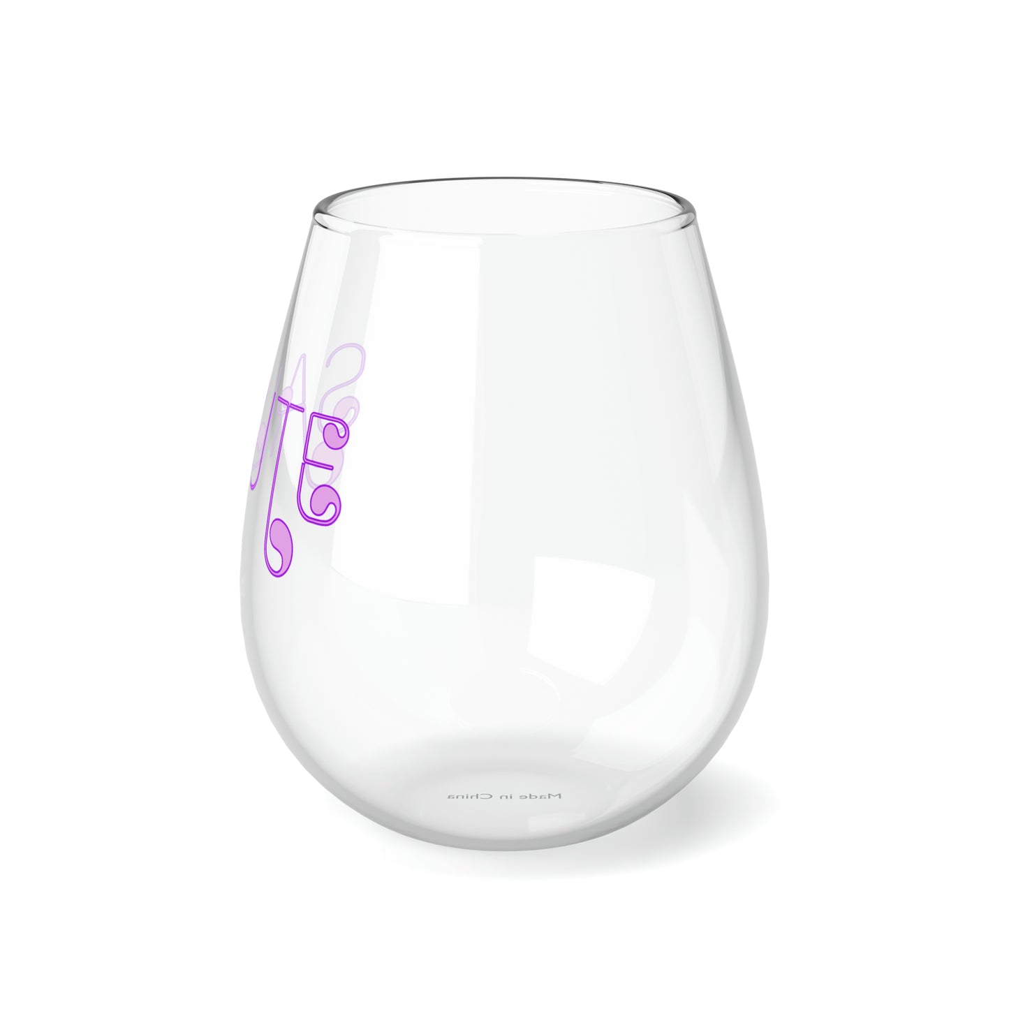 SALUTE Stemless Wine Glass