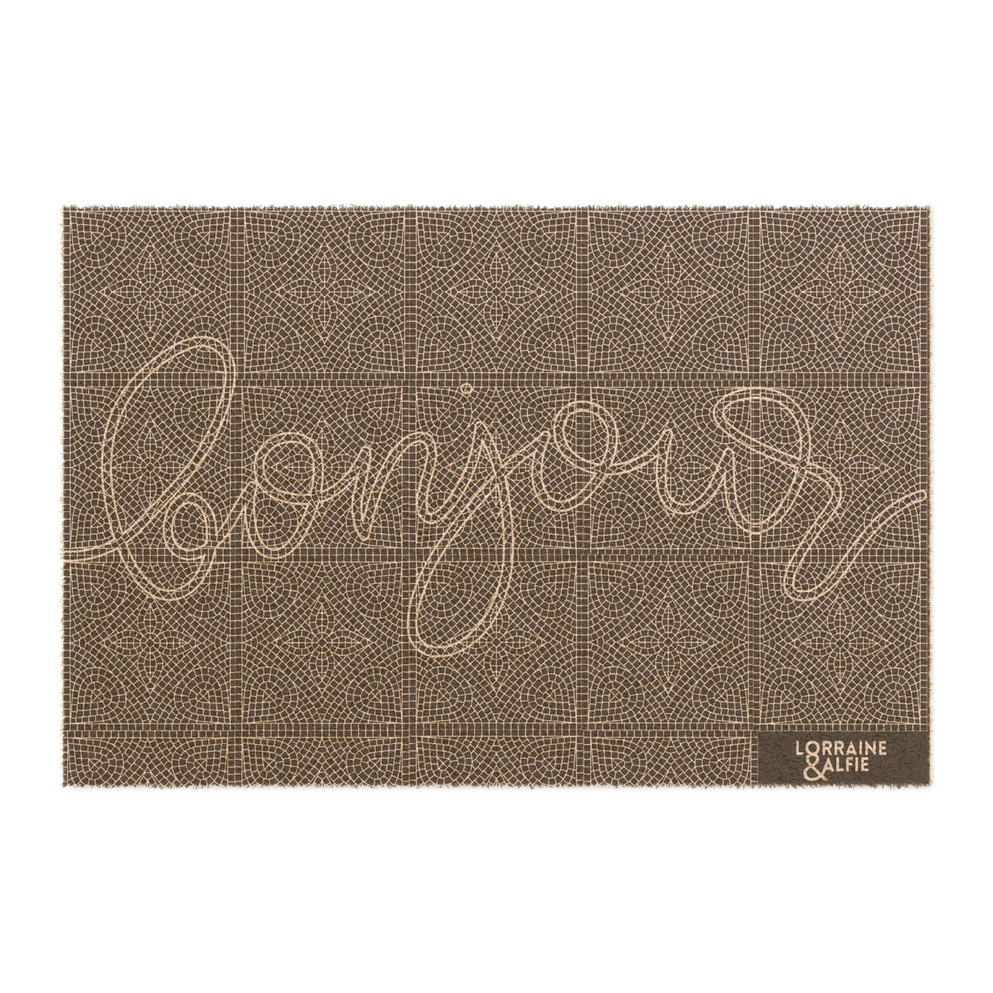 BONJOUR TILE DOORMAT • WHITE