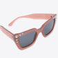 Inlaid Rhinestone Polycarbonate Sunglasses