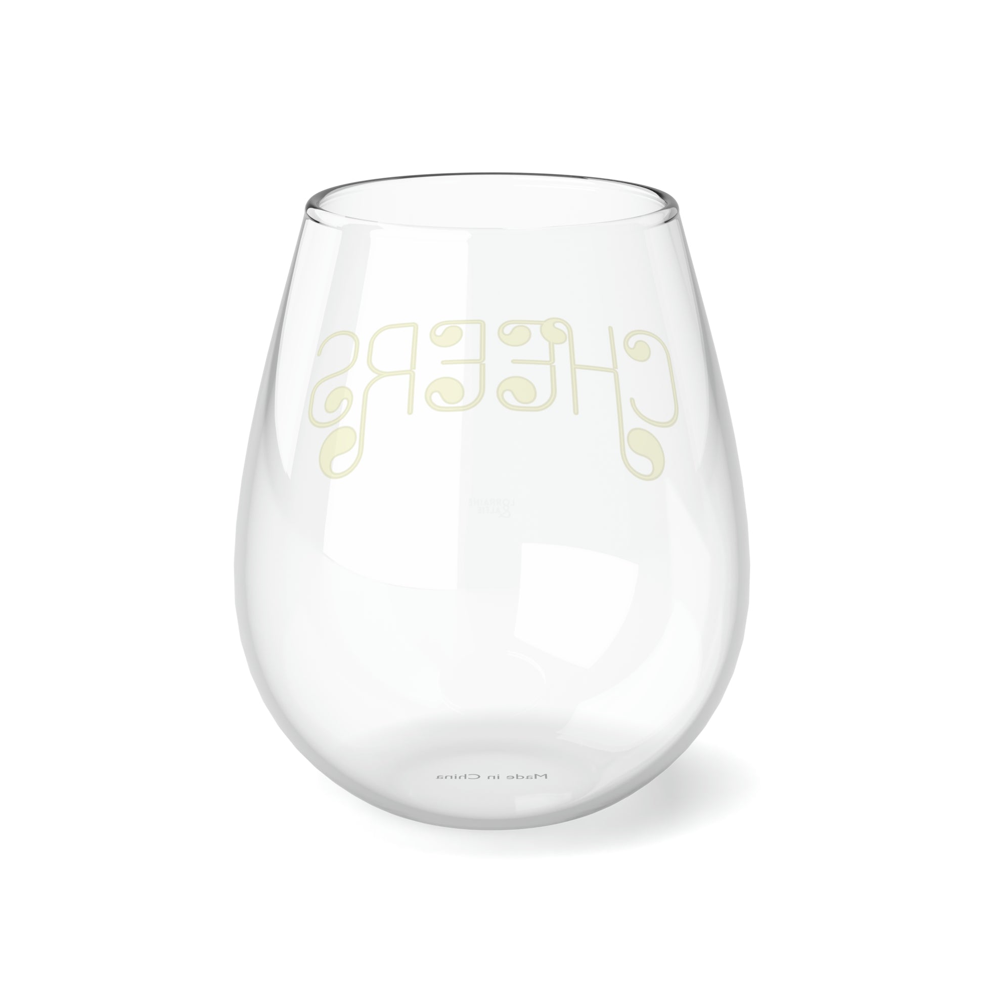 CHEERS Stemless Wine Glass, 11.75oz