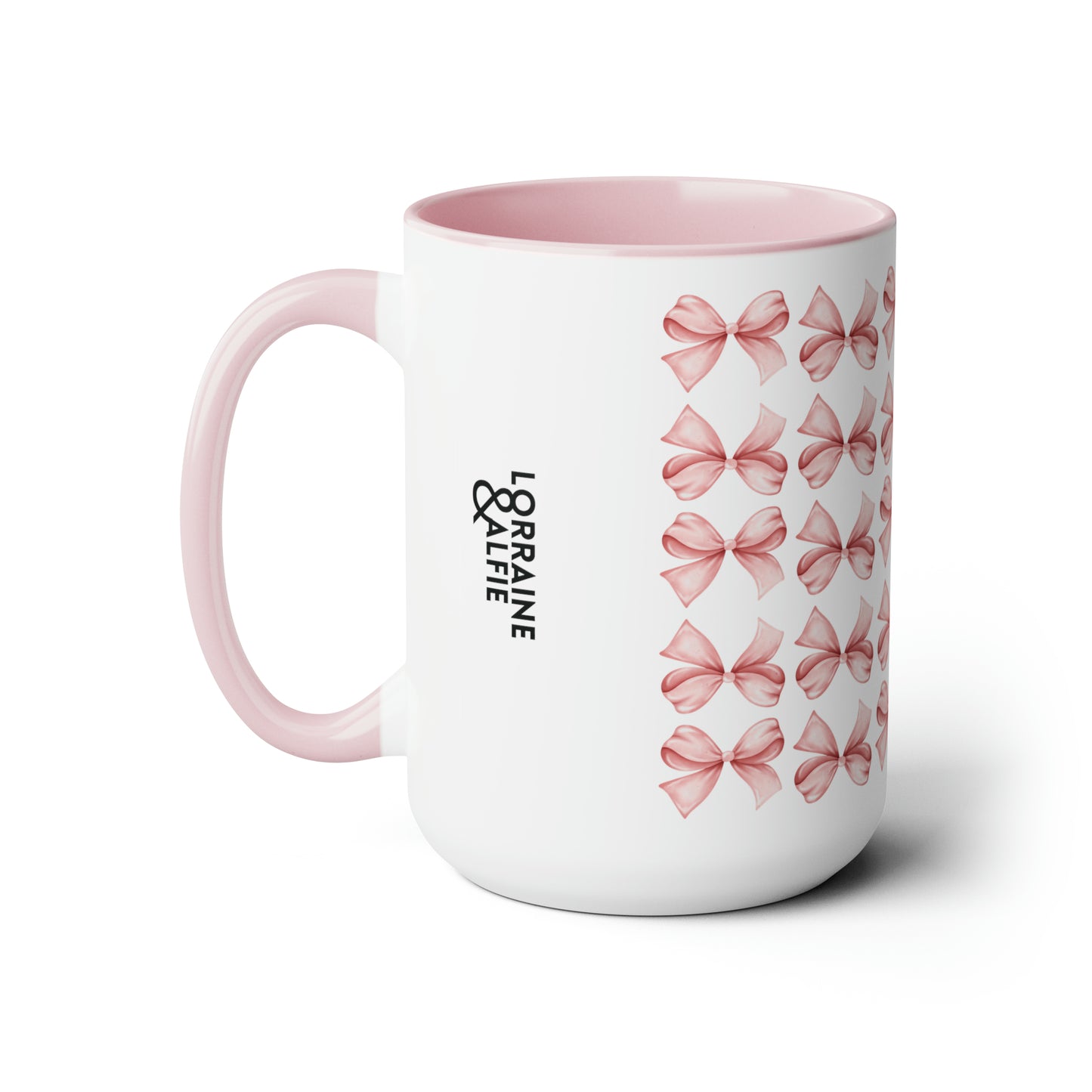 BOWTIFUL Two-Tone Coffee Mugs, 15oz