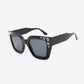 Inlaid Rhinestone Polycarbonate Sunglasses