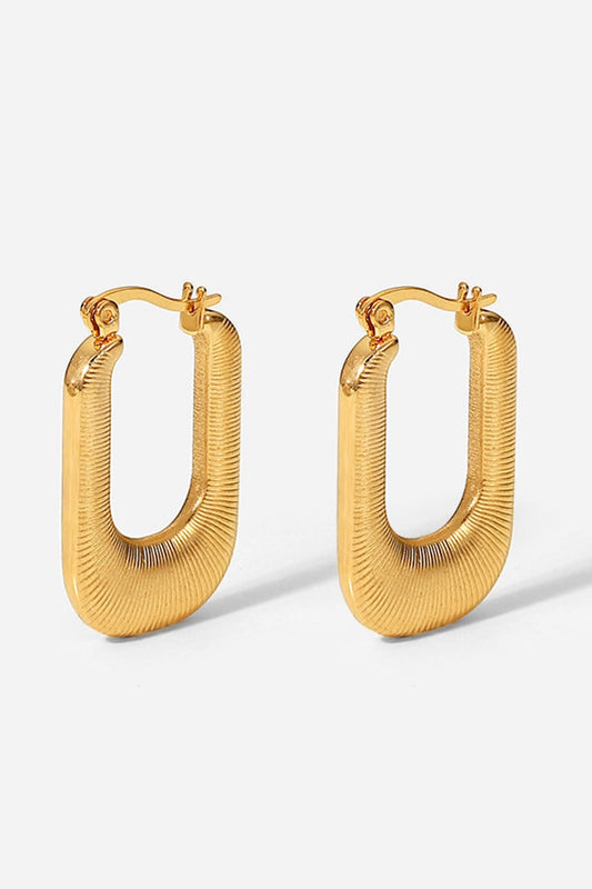 Best Earrings for women | Good Luck Charm Screw-Thread U-Shaped Earrings 