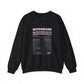 Boss Babe Nutrition Facts Crewneck Sweatshirt