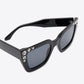 Inlaid Rhinestone Polycarbonate Sunglasses