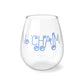 CHEERS LANGUAGE Stemless Wine Glasses SET OF 6