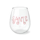 CHEERS LANGUAGE Stemless Wine Glasses SET OF 6