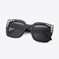 Inlaid Rhinestone Polycarbonate Sunglasses