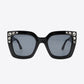 Inlaid Rhinestone Polycarbonate Sunglasses