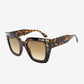 Inlaid Rhinestone Polycarbonate Sunglasses