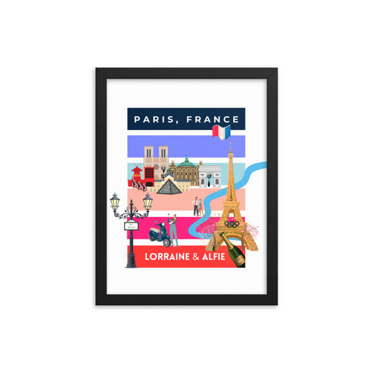 PARIS, FRANCE Framed Wall Art Poster