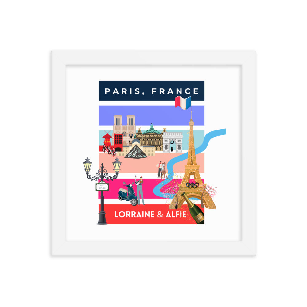 PARIS, FRANCE Framed Wall Art Poster